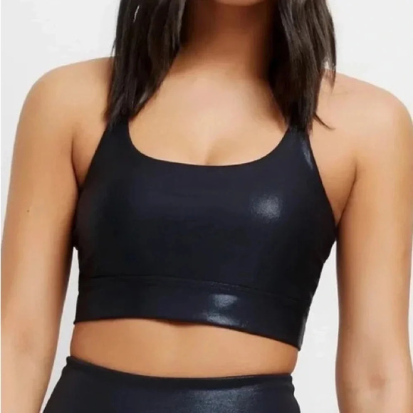 Anthropologie All Fenix Sports Bra Liquid Navy NWT XS - Picture 2 of 4